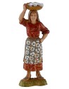 Donna con cesto sul capo 10 cm Landi Moranduzzo Mondo Presepi