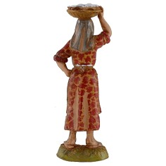 Woman with basket on her head 10 cm Landi Moranduzzo 2