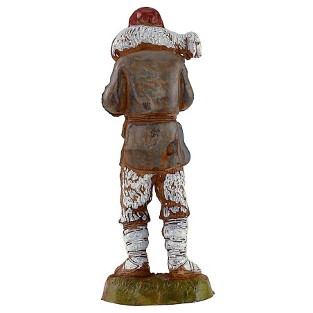Good Shepherd with lamb on shoulders 10 cm Landi Moranduzzo