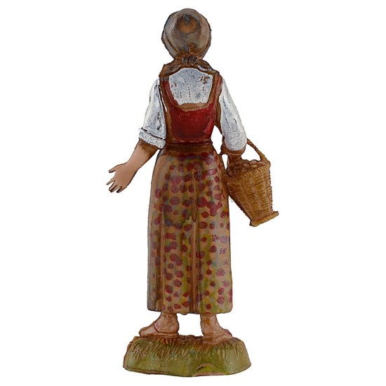 Chica con cesta 10 cm Landi Moranduzzo Mundo Pesebres