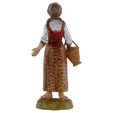 Ragazza con cesto 10 cm Landi Moranduzzo Mondo Presepi