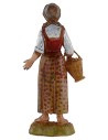 Ragazza con cesto 10 cm Landi Moranduzzo Mondo Presepi