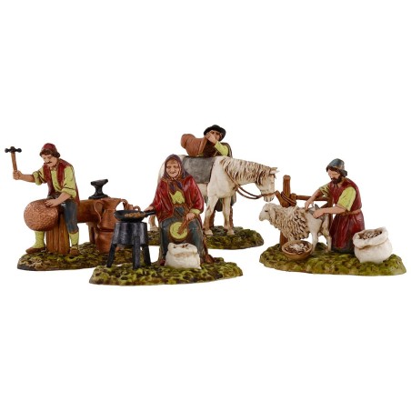 Set 4 scene 10 cm Landi Moranduzzo