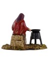 Escena de castañera serie 10 cm Landi Moranduzzo Mundo Pesebres