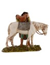 Hombre que ensilla el caballo escena 10 cm Landi Moranduzzo