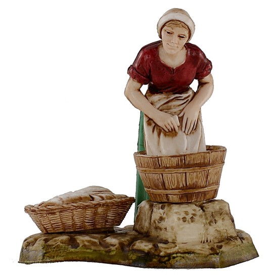 Set of 4 scenes with women at work 10 cm series Landi Moranduzzo