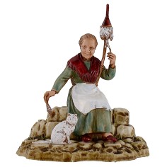 Hiladora serie 10 cm Landi Moranduzzo Mundo Pesebres