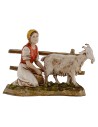 Campesina ordeñando la cabra serie 10 cm Landi Moranduzzo Mundo