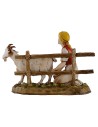 Peasant woman milking the goat series 10 cm Landi Moranduzzo