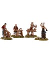 Conjunto de 4 escenas de oficios serie 10 cm Landi Moranduzzo