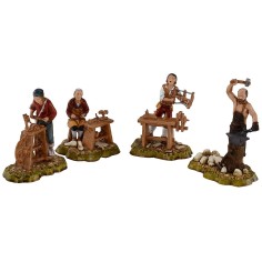 Conjunto de 4 escenas de oficios serie 10 cm Landi Moranduzzo 2