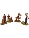 Conjunto de 4 escenas de oficios serie 10 cm Landi Moranduzzo