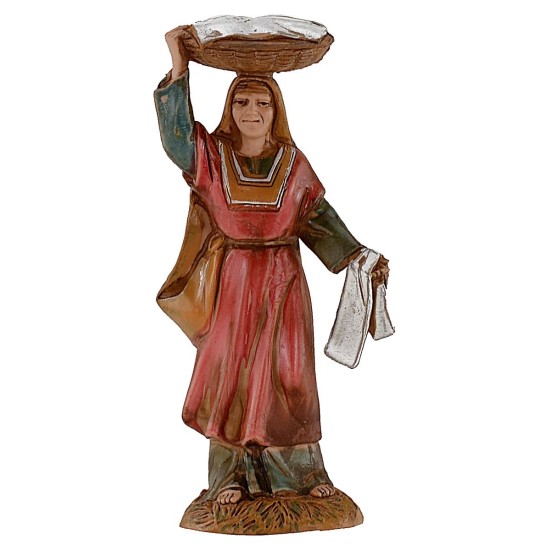 Woman with basket on her head 10 cm Landi Moranduzzo cost.