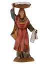 Mujer con cesta en la cabeza 10 cm Landi Moranduzzo fig.
