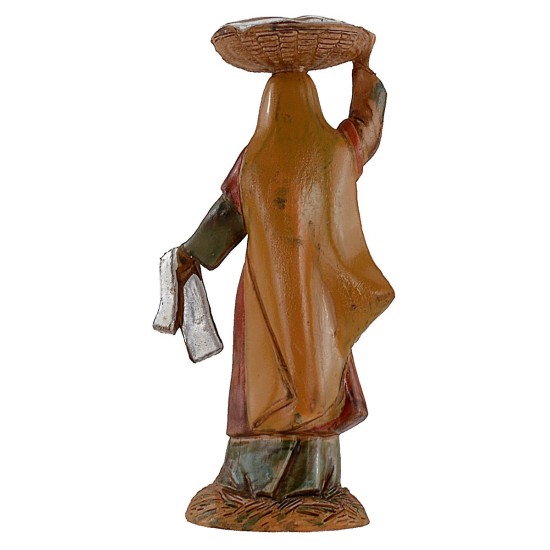 Woman with basket on her head 10 cm Landi Moranduzzo cost. Historians