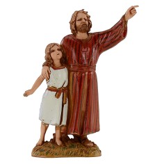 Uomo e bambina 10 cm Landi Moranduzzo cost. Storici