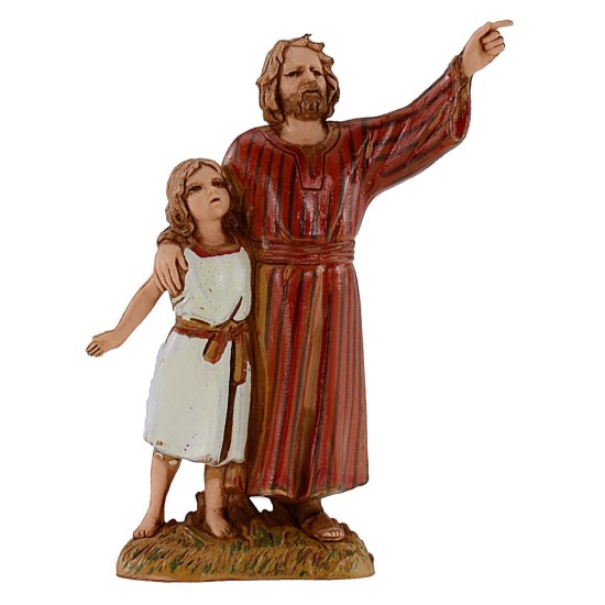 Man and girl 10 cm Landi Moranduzzo cost. 