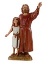 Hombre y niña 10 cm Landi Moranduzzo figuras históricas.