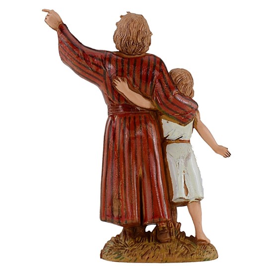 Hombre y niña 10 cm Landi Moranduzzo cost. Históricos Mundo