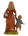 Mujer con niño 10 cm Landi Moranduzzo Mundo Pesebres