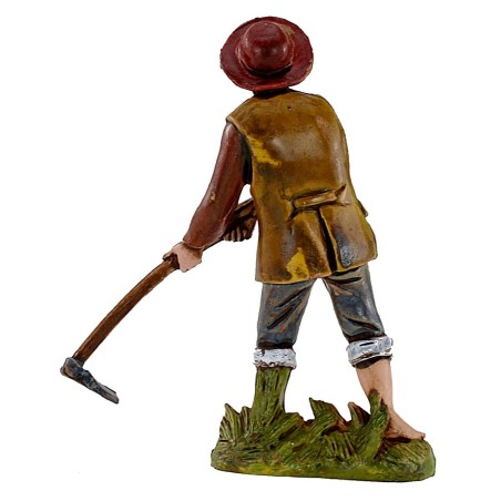 Contadino che zappa 10 cm Landi Moranduzzo Mondo Presepi