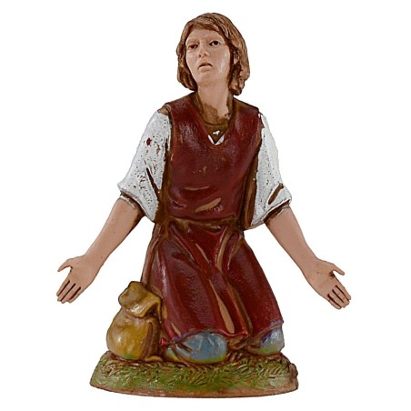 Conjunto de 8 personajes para belén de 10 cm Landi Moranduzzo.