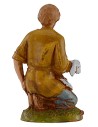 Chico de rodillas con cordero serie 10 cm Landi Moranduzzo