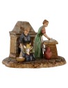 Escena mujeres en la cocina 10 cm Landi Moranduzzo Mundo Pesebres