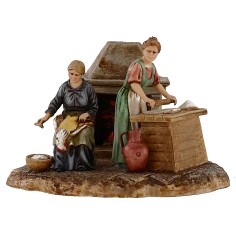 Escena mujeres en la cocina 10 cm Landi Moranduzzo Mundo Pesebres
