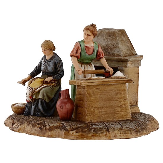 Scena donne in cucina 10 cm Landi Moranduzzo