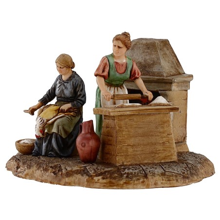 Scena donne in cucina 10 cm Landi Moranduzzo