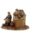 Escena mujeres en la cocina 10 cm Landi Moranduzzo Mundo Pesebres