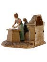 Escena mujeres en la cocina 10 cm Landi Moranduzzo Mundo Pesebres