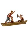 Pescadores en barco serie 10 cm Landi Moranduzzo Mundo Pesebres