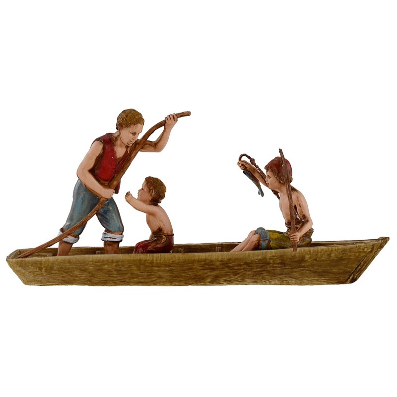 Pescatori in barca serie 10 cm Landi Moranduzzo