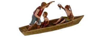 Pescatori in barca serie 10 cm Landi Moranduzzo Mondo Presepi