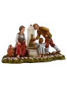 Familia en la fuente 10 cm Landi Moranduzzo Mundo Belenes