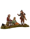 Pastores alrededor del fuego 10 cm Landi Moranduzzo Mundo Belenes