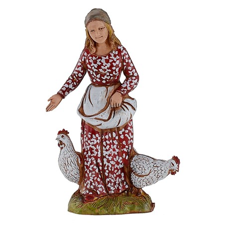 Set of 8 figures for 10 cm Landi Moranduzzo Nativity Scene