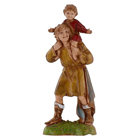 Set of 8 figures for 10 cm Landi Moranduzzo Nativity Scene