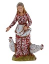 Mujer con gallinas 10 cm Landi Moranduzzo Mundo Pesebres
