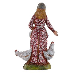 Donna con galline 10 cm Landi Moranduzzo Mondo Presepi 2