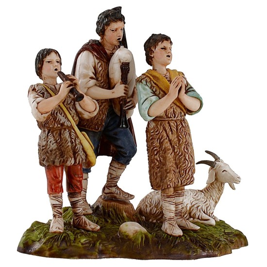 Zampognari con cabra 10 cm Landi Moranduzzo Mundo Pesebre
