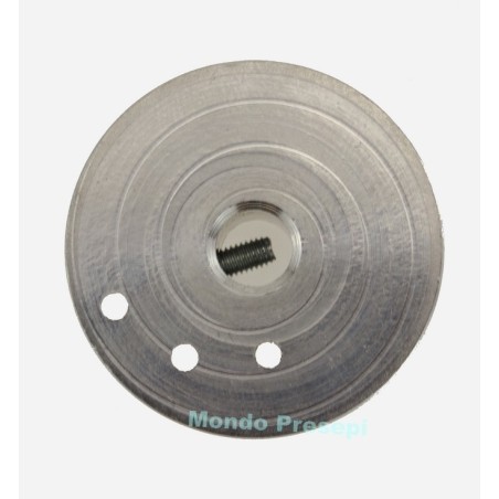 Polea ø 3,5 cm en aluminio para motorreductores 4w Mondo