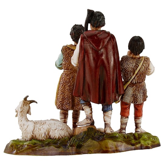 Zampognari con cabra 10 cm Landi Moranduzzo Mundo Pesebre