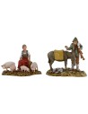Set 2 gruppi 10 cm Landi Moranduzzo Mondo Presepi