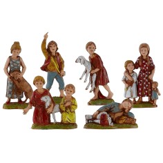 Set 6 bambini serie 10 cm Landi Moranduzzo Mondo Presepi