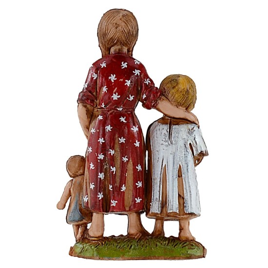 Bambine con bambola serie 10 cm Landi Moranduzzo Mondo Presepi