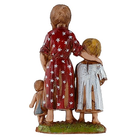 Bambine con bambola serie 10 cm Landi Moranduzzo Mondo Presepi