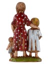 Bambine con bambola serie 10 cm Landi Moranduzzo Mondo Presepi